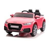 LALAHO Voiture véhicule électrique Enfant Audi avec Télécommande 2.4G, 12 V Véhicule Electrique Enfant 2 Portes avec 2 x Moteur 30 Watt (Rose)