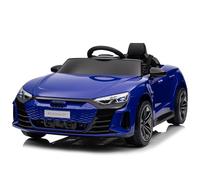 LALAHO Voiture véhicule électrique Enfant Audi avec Télécommande 2.4G, 12 V Véhicule électrique Enfant 2 Portes avec MP3 (Bleu)