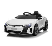 LALAHO Voiture véhicule électrique Enfant Audi avec Télécommande 2.4G, 12 V Véhicule électrique Enfant 2 Portes avec MP3 (Blanc)