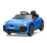 LALAHO Voiture véhicule électrique Enfant Audi avec Télécommande 2.4G, 12 V Véhicule électrique Enfant 2 Portes avec MP3 (Bleu 1)