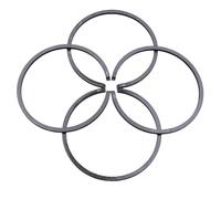LALAL Kit de 4 segments de piston 38 mm x 1,5 mm for tronçonneuses et débroussailleuses Husqvarna 36 136 137 141 142 235P 235R 232L 240RJ 240RBD