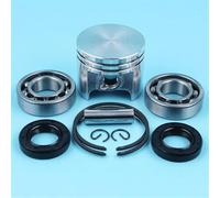 LALAL Kit de Circlips, Piston 37MM, anneaux à broches 8mm, roulements, joints d'huile for STIHL MS170 017 MS 170, pièces de rechange for tronçonneuse