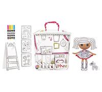 Lalaloopsy Poupée Colour Me - Spot Splatter Splash - Poupée de 33,02 cm et Son Zèbre - Feutres, Mode, Jouet Réutilisable, Chevalet et Toiles - Dessiner, Colorier, Laver et Répéter - À partir de 3 Ans