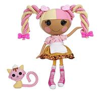 Lalaloopsy Silly Hair Scoops Waffle Cone avec Chat - Poupée cheveux stylés multicolorés de 33 cm thème glace & 11 Accessoires, Emballage Maison Amazon Exclusive Réutilisable, Dès 3 ans