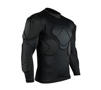 Lalander T-Shirt de Protection à Manches Longues avec Protections rembourrées pour Football, Basketball, Paintball, Arts Martiaux, Rugby