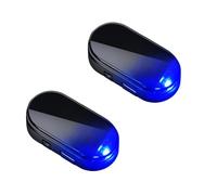L'alarme Solaire De Voiture Lumière, Lot De 2 Sécurité Et Alarme Voiture Anti Vandalisme, Avertissement De Solaire Système Anti-vol Flash, Alarme Factice Voiture De Sécurité LED Lampe De Voiture