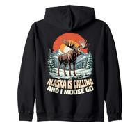 L'Alaska m'appelle et Je Passe à l'Alaska rétro, Vintage et drôle Sweat à Capuche