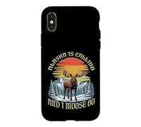 L'Alaska m'appelle et Je Passe au rétro Vintage Coque pour iPhone X/XS