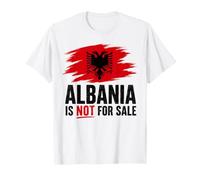 L'Albanie n'est Pas à Vendre Protest du Drapeau albanais T-Shirt