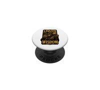 L'alcool Entre dans la Sagesse Sort Gorilla PopSockets PopGrip Adhésif