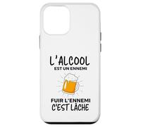 L'alcool Est Un Ennemi Fuir L'ennemi C'est Lâche Drôle Bière Coque pour iPhone 12 Mini