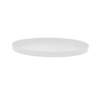 LaLe Living Plateau décoratif Rond Levi en Fer Mat Blanc Ø 34 cm