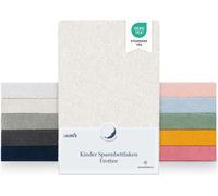 Laleni 1 set de draps-housses en éponge 38x77cm Housse de couffin certifiée Oeko-TEX, Draps-housses sans plis pour lit d'enfant, lit de bébé et panier de Moïse, ivoire
