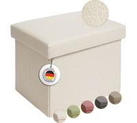Laleni Banc avec espace de rangement - Banc coffre avec espace de rangement 41x31x31 cm - Coffre de siège avec espace de rangement - Cube de siège - Cube de siège avec espace de rangement - Tabouret B