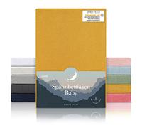 Laleni Draps Housses 100x115 cm en Jersey - Drap Housse Bebe Hexagonal certifié Oeko-TEX - Drap Housse Berceau 100% Coton - Drap Housse lit Parapluie - Matelas et Linge de lit - Drap lit Bebe - Jaune
