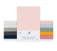 Laleni Draps Housses 50x89 cm en Frottee pour Babybay Original - Lot de 2 Drap Housse Bebe certifié Oeko-TEX - Drap Housse Berceau 80% Coton - Drap Housse lit Parapluie - Drap Housse Bebe en Rose
