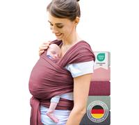 Laleni Echarpe de portage bébé nouveau-né 100% coton- Echarpe de portage certifiée OEKO-TEX jusqu'à 15 kg avec coupe ergonomique, facile à enfiler, lavable en machine