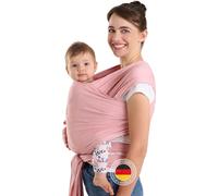 Laleni Echarpe de portage bébé nouveau-né 100% coton- Echarpe de portage certifiée OEKO-TEX jusqu'à 15 kg avec coupe ergonomique, facile à enfiler, lavable en machine