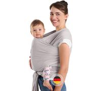 Laleni Echarpe de portage bébé nouveau-né 100% coton- Echarpe de portage e OEKO-TEX jusqu'à 15 kg avec coupe ergonomique, facile à enfiler, lavable en machine