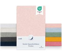 Laleni Lot de 2 draps-housses en éponge 42x81cm - Drap certifié Oeko-TEX, Draps-housses sans plis pour lit d'enfant, lit de bébé et panier de Moïse, Rose