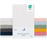 Laleni Lot de 2 draps-housses en éponge 42x81cm - Drap certifié Oeko-TEX, Draps-housses sans plis pour lit d'enfant, lit de bébé et panier Moïse, Blanc