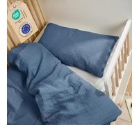 Laleni Parure de lit pour Enfant - 100 x 135 cm - en Mousseline de Coton - pour Enfants - 100 x 135 cm - avec taie d'oreiller de 40 x 60 cm - Certifié Oeko-Tex - Parure de lit en Mousseline de Coton