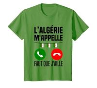 L'algérie m'appelle J'peux Pas J'me Barre en Algérie Drapeau T-Shirt, Enfant, Herbe, 10 Ans