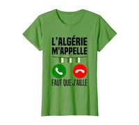 L'algérie m'appelle J'peux Pas J'me Barre en Algérie Drapeau T-Shirt, Femme, Herbe, 3XL