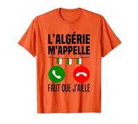 L'algérie m'appelle J'peux Pas J'me Barre en Algérie Drapeau T-Shirt, Homme, Orange, 3XL