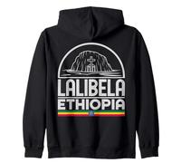 Lalibela Emblème de Voyage Motif Ethiopie Sweat à Capuche