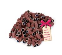 LALILL 100 Pcs. Capuchons Abrasifs, Grain 240 - Manchons Abrasifs, Bandes Abrasives, Perceuse à Poncer - Bandes de Soin des Pieds, Mandrin Coupe-Ongles - Accessoire pour Manucure, Pédicure