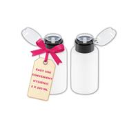 LALILL 2 Pièces Distributeur Pompe Doseur - Set Flacon Pompe pour Liquides - Dissolvant Vernis à Ongles, Dissolvant Manucure - 200ml