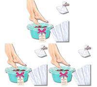 LALILL 50 Pcs. Sacs Jetables pour Pieds - Sacs pour Pédicure Spa Podologie - Baignoire, Bac à Pieds - Bain de Pieds Plastique Bol à Pieds - Lavabo Sac à Pieds (Lot de 3)