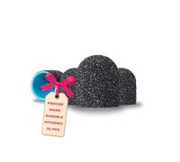 LALILL Capuchons Abrasifs LUX Graphite 13 mm - Grain 180 - 50 pièces - Pour Fraiseuses à Ongles - Élimination des Callosités Épaisses - Pédicure et Podologie - Compatibles avec embouts standards