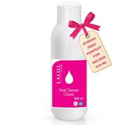 Lalill Cleaner Ongles Degraissant 500ml - Nettoyant pour Gels, Hybrides et Brosse - Désinfection Puissante, Détruit les Bactéries, Couche de sueur, Manucure, transparent