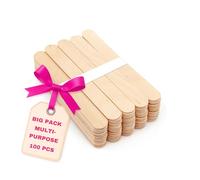 LALILL Spatule Cire Epilation 100 Pièces - Batonnet en Bois Longueur 15 cm - Spatule en Bois pour épilation - Bâtonnets pour Masques et Crèmes