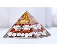 Lalit Kishori Pyramide Shree Yantra de 8,9 cm | Figurines originales Vastu Chakra Gomti | Pyramide Laxmi pour l'énergie positive, la richesse et la chance