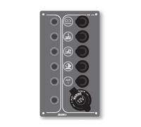 Lalizas Interrupteur 5 Interrupteurs Étanches & Panneau De Fusibles Autom 12v
