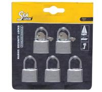 Lalizas - Padlocks Sealock, Couleur 5 Pcs