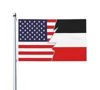 L'Allemagne (1867-1918) Et L'Amérique Drapeau Décoratif Drapeaux Résistant Aux Intempéries Bannière Pour Porche Extérieur Maison 90X150Cm