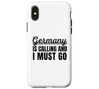 l'Allemagne Appelle et Je Dois Aller Voyageur Vacances allemandes Coque pour iPhone X/XS
