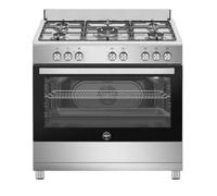 L'Allemagne SE965EX/24 Cuisinière Gaz 90Cm 5 Brûleurs Four Ventilé Grill Inox