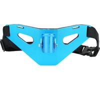L'alliage d'aluminium la ceinture réglable de combat de pêche se tiennent sur les supports de tige de poisson rembourrés de noyau (bleu)