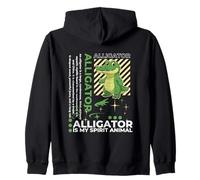 L'alligator est Mon Animal Spirituel, Dessin animé Kawaii, Funny Gators Sweat à Capuche