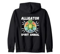 L'alligator est Mon Animal Spirituel, Dessin animé Kawaii, Funny Gators Sweat à Capuche