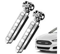 Lalms De Vent À LED De Voiture - 2 Pièces Feux De Marche, Éclairage De Véhicule Réglable, Conception À L'épreuve Des Intempéries, Construction Compacte | Accessoires Pour La Conduite Quotidien