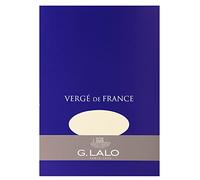 Lalo 11416L - Un bloc de 50 feuilles vergées unies a5 (14,8x21 cm) 100g, Vergé de France, Ivoire
