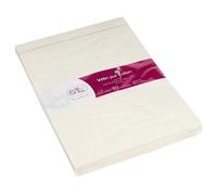 20 enveloppes 162x229mm Vélin pur coton gommées - Crème