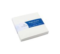 Clairefontaine Enveloppes Lalo 22000L – paquet de 25 14×14 cm doublées gommées Vergé de France Blanc