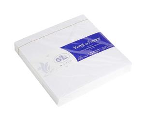 Lalo 22050L Pack 25 Enveloppes Doublées Gommées 14x14cm Vergé Extra blanc